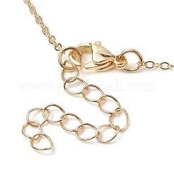 Brass Micro Pave Clear Cubic Zirconia Pendant Necklaces&nbsp;NJEW-JN04798