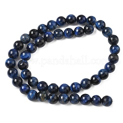 Grade B Natural Tiger Eye Beads Strands&nbsp;X-G-F591-18-8mm-01