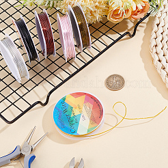 6 Rolls 6 Colors Round Copper Jewelry Wire&nbsp;CWIR-BBC0001-12