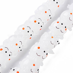 Handmade Bumpy Lampwork Beads Strands&nbsp;LAMP-T007-17C
