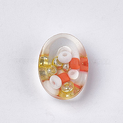 Transparent Resin Cabochons&nbsp;CRES-T014-10A