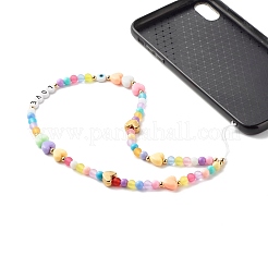 Acrylic Beads Mobile Straps&nbsp;HJEW-JM00568