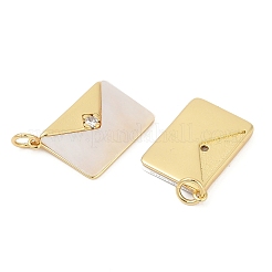 Brass Micro Pave Cubic Zirconia Pendants&nbsp;KK-U058-19G