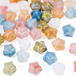 40Pcs 4 Colors Opaque Resin Beads&nbsp;RESI-TA0005-46