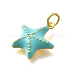 Brass Enamel Pendants&nbsp;KK-D295-16G
