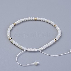 Electroplate Glass Braided Beads Bracelets&nbsp;BJEW-JB04320