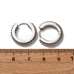 304 Stainless Steel Hoop Earrings&nbsp;EJEW-D331-16P