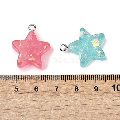 Transparent Resin Pendants&nbsp;RESI-Q020-04A