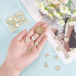 32Pcs 4 Style Alloy Charms&nbsp;FIND-BC0002-21