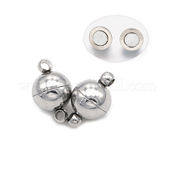 Brass Magnetic Clasps with Loops&nbsp;X-KK-M058-P