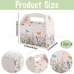 12Pcs Folding Paper Gift Boxes&nbsp;CON-WH20001-18A
