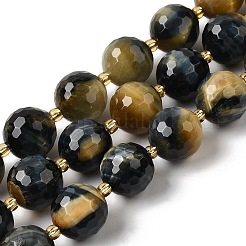 Natural Tiger Eye Beads Strands&nbsp;G-C249-A28-16mm