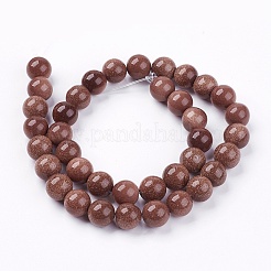 Synthetic Goldstone Bead Strands&nbsp;G-R193-04-10mm