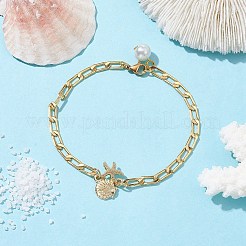 Brass Curb Chain Bracelets&nbsp;BJEW-JB09982