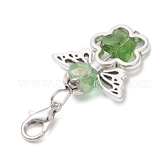 7Pcs 7 Colors Angel Glass Pendant Decorations&nbsp;HJEW-JM02789-02