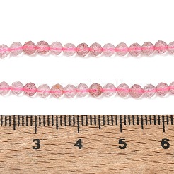 2 Strands Natural Strawberry Quartz Beads Strands&nbsp;G-GO0001-64