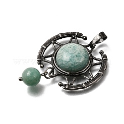 Natural Amazonite Pendants&nbsp;GG-CBA7610-03AS-10