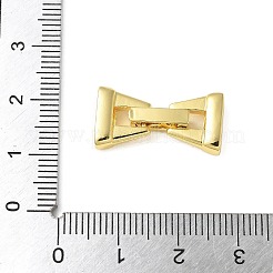 Brass Micro Pave Cubic Zirconia Fold Over Clasps&nbsp;KK-P290-21G