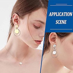 40Pcs 2 Colors Ion Plating(IP) 304 Stainless Steel Stud Earring Findings&nbsp;STAS-SC0005-32
