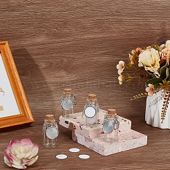 Transparent Glass Empty Bottles with Alloy Charms&nbsp;AJEW-DR00027