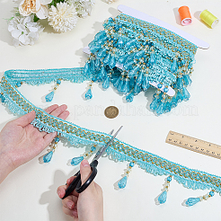 6 Yards Curtain Plastic Beaded Fringe Trim&nbsp;OCOR-PH0007-64A