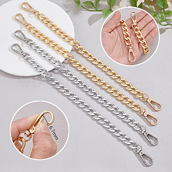 4Pcs 2 Colors Aluminum Curb Chain Bag Shoulder Straps&nbsp;FIND-PH0028-65