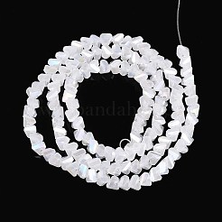 Electroplate Imitation Jade Glass Beads Strands&nbsp;GLAA-N023-4mm-31