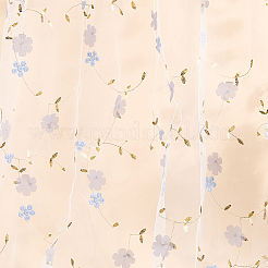 3D Flower Milk Fiber Embroidery Fabric&nbsp;AJEW-WH20006-241B