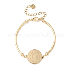 Religion 304 Stainless Steel Link Bracelets for Women&nbsp;LS-BJEW-F524-02B-G