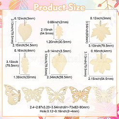 DIY Spring and Summer Theme Wood Pendants Decoration Making Kit&nbsp;DIY-CJ0002-62