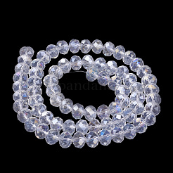 Electroplate Glass Beads Strands&nbsp;X-GR12MMY-01AB