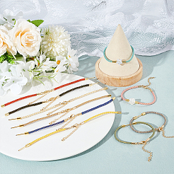 10Pcs 10 Colors Nylon Cord Bracelets Making&nbsp;MAK-GO0001-04