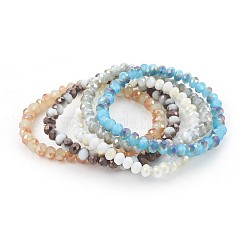 Electroplate Glass Beads Stretch Bracelets&nbsp;BJEW-JB04021