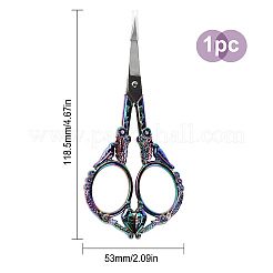 420 Stainless Steel Retro-style Sewing Scissors for Embroidery&nbsp;TOOL-WH0127-16M
