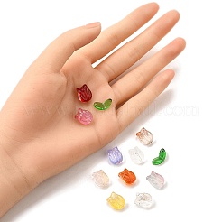40Pcs 2 Styles Transparent Glass Beads&nbsp;GLAA-FP0001-26