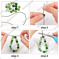 10 Rolls 10 Colors Flat Elastic Crystal String&nbsp;EW-BBC0001-01