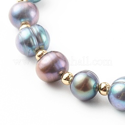 Potato Natural Pearl Slide Bracelets&nbsp;BJEW-JB06260-01