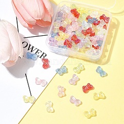 105Pcs 7 Colors UV Plating Iridescent Transparent Acrylic Beads&nbsp;OACR-FS0001-88
