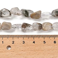 Natural Green Lodolite Quartz Beads Strands&nbsp;G-P497-01E-05