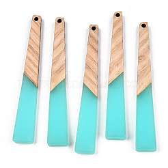 Translucent Resin & Walnut Wood Big Pendants&nbsp;X-RESI-TAC0017-46-B01