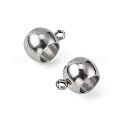 Tarnish Resistant Rondelle 201 Stainless Steel Tube Bails&nbsp;X-STAS-R075-22