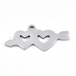 Non-Tarnish Valentine's Day 201 Stainless Steel Charms&nbsp;LS-STAS-S081-091
