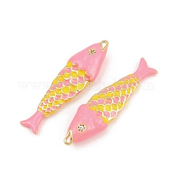 Brass Enamel Pendants&nbsp;KK-CBA6818-03G-04