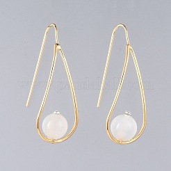 Natural Gemstone Dangle Earrings&nbsp;EJEW-JE03595