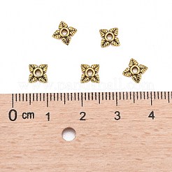 Tibetan Style Alloy Bead Caps&nbsp;X-TIBEB-Q018-AG-FF