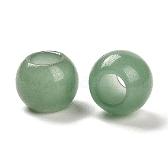 Natural Green Aventurine European Beads&nbsp;X-G-R488-01N