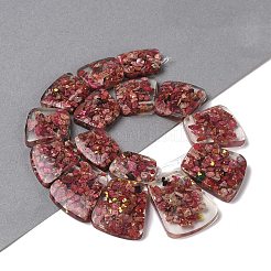 Dyed Natural Imperial Jasper with Resin Beads Strands&nbsp;G-Q017--E05-01A