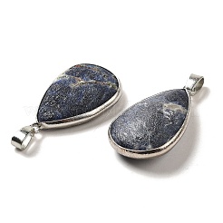 Natural Lapis Lazuli Imitation Blue Goldstone Pendants&nbsp;KK-F868-12P