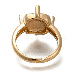 Rack Plating Brass Ring Components&nbsp;KK-NH0001-15KCG