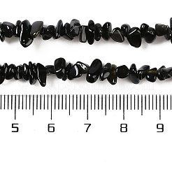 Natural Golden Sheen Obsidian Beads Strands&nbsp;G-G0003-B33-01